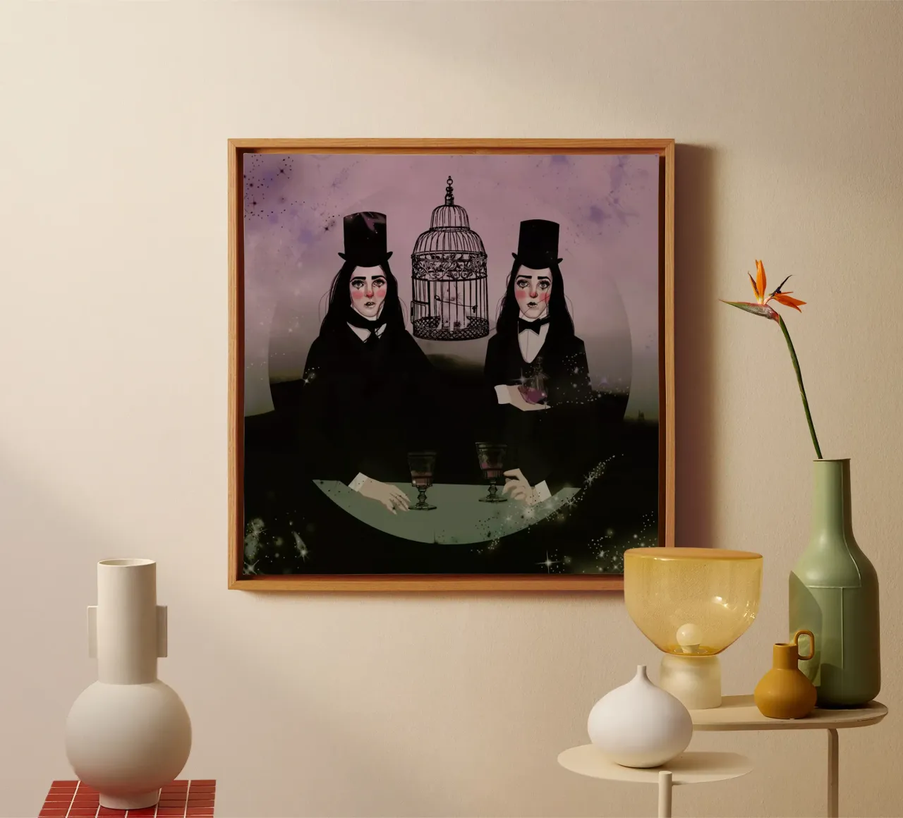 Wizards Leinwand von Agnes KR Patience