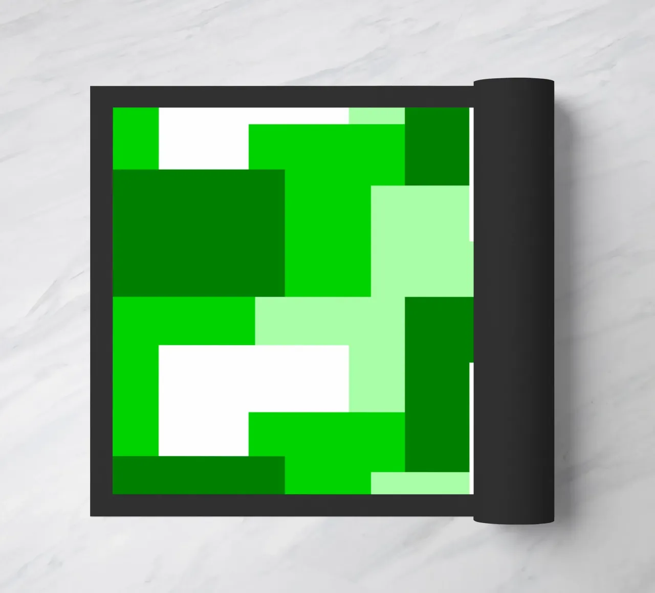 Green square tiles zerbino da baobabprintstore