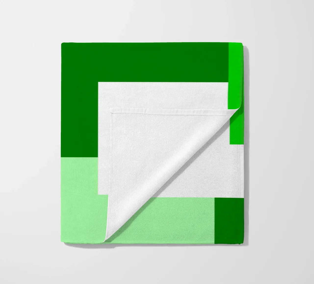 Green square tiles telo mare da baobabprintstore