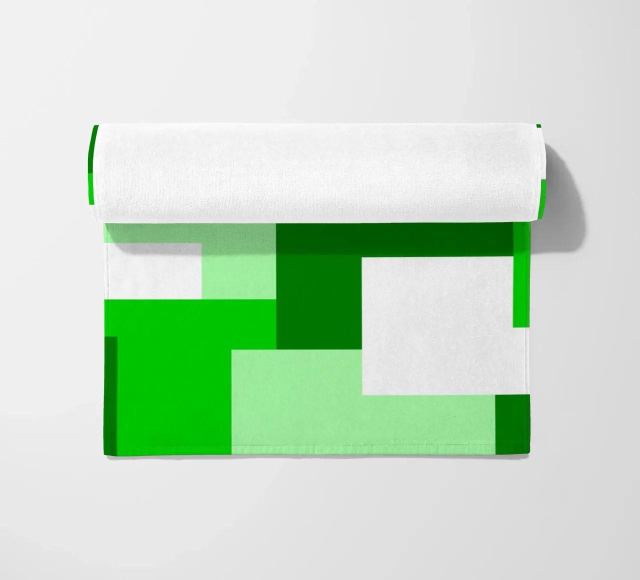 Green square tiles telo mare da baobabprintstore