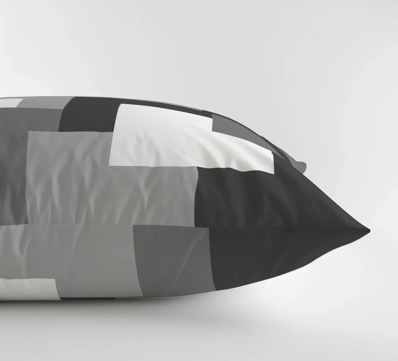 Grey square tiles cuscino da baobabprintstore