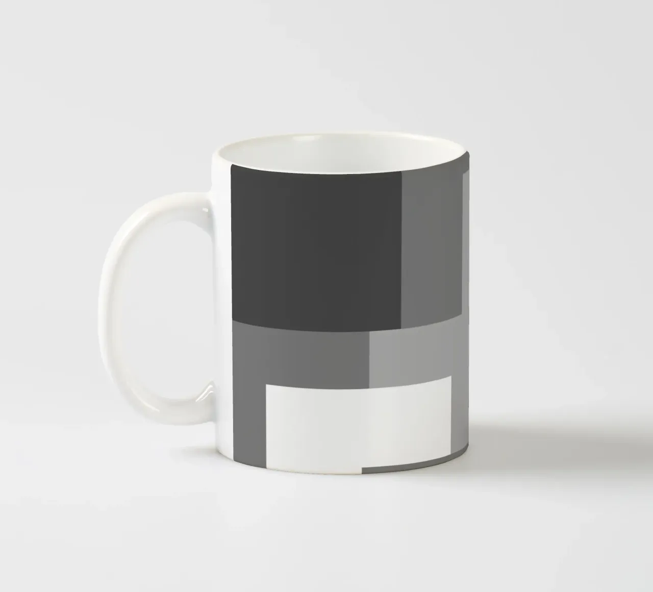 Grey square tiles tazza in ceramica da baobabprintstore