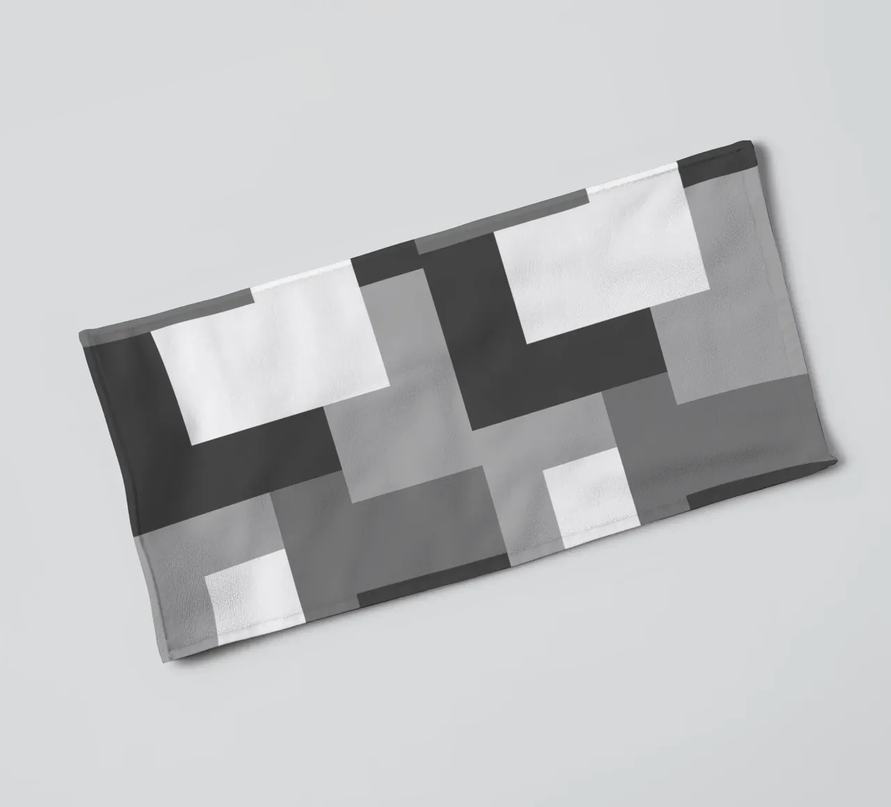 Grey square tiles asciugamano da bagno da baobabprintstore