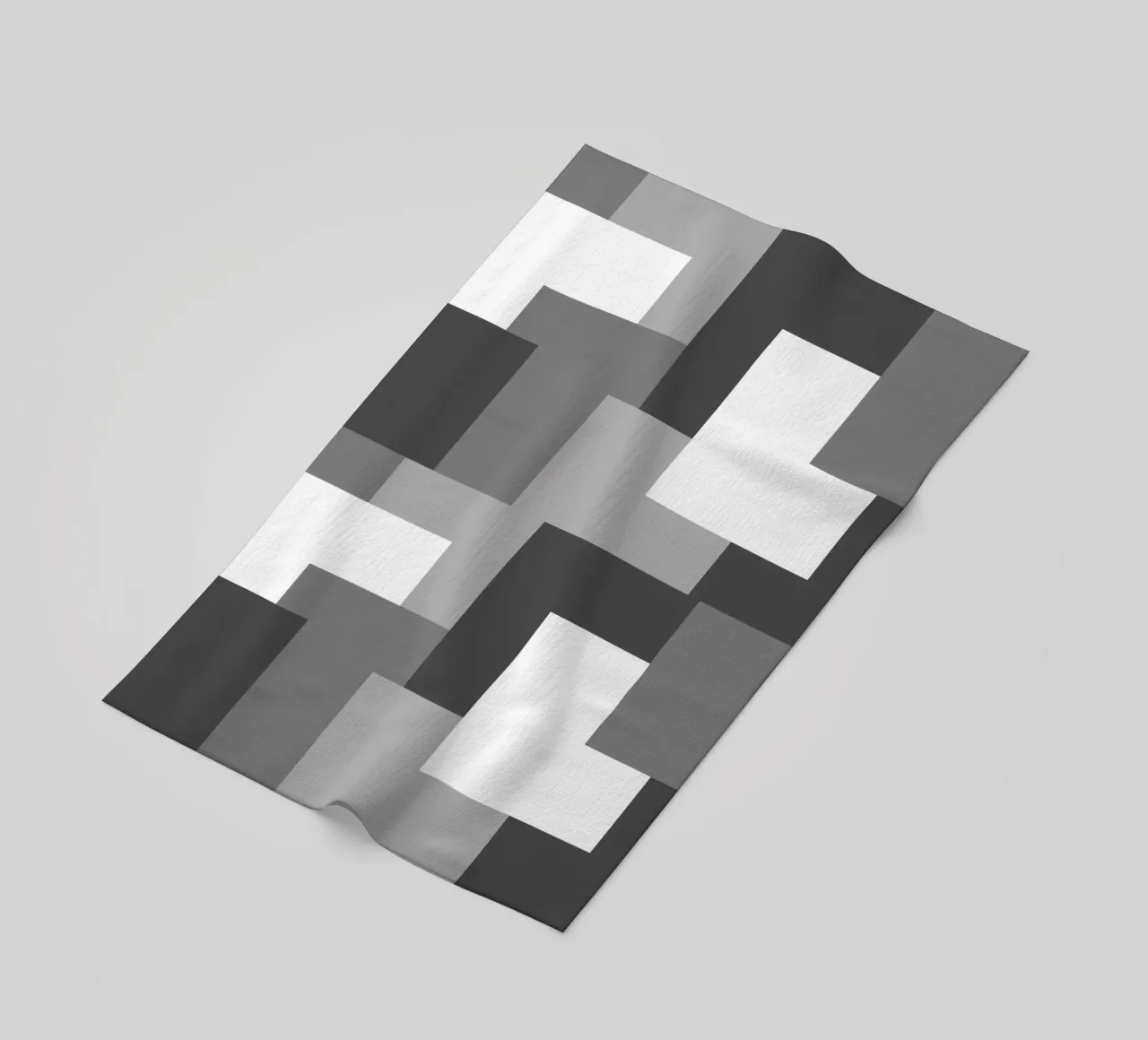Grey square tiles telo mare da baobabprintstore