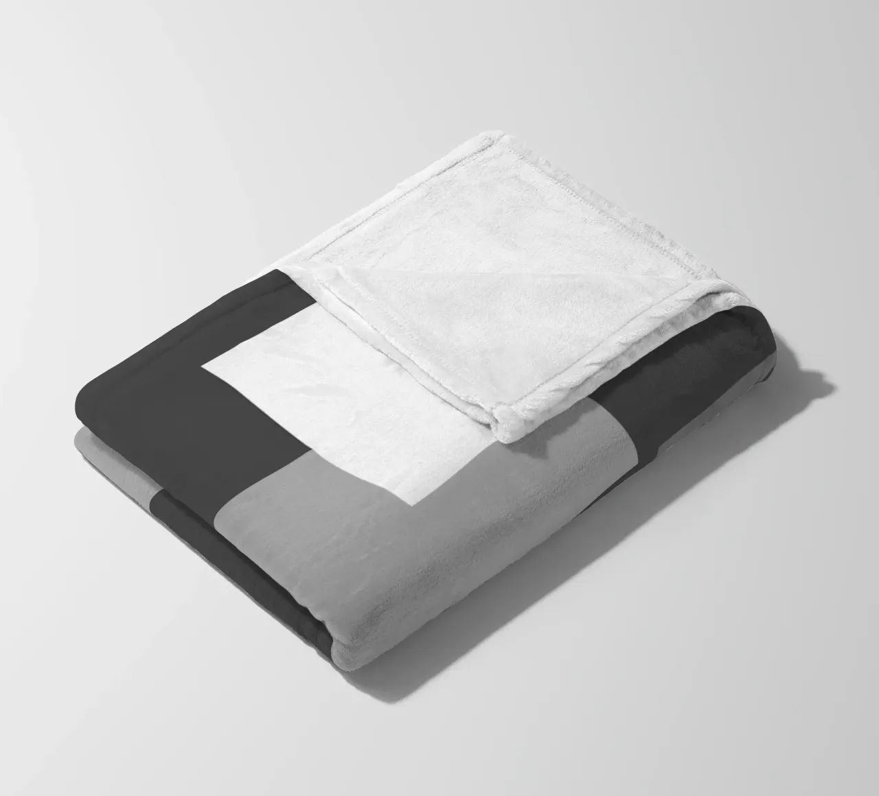 Grey square tiles coperta in pile da baobabprintstore