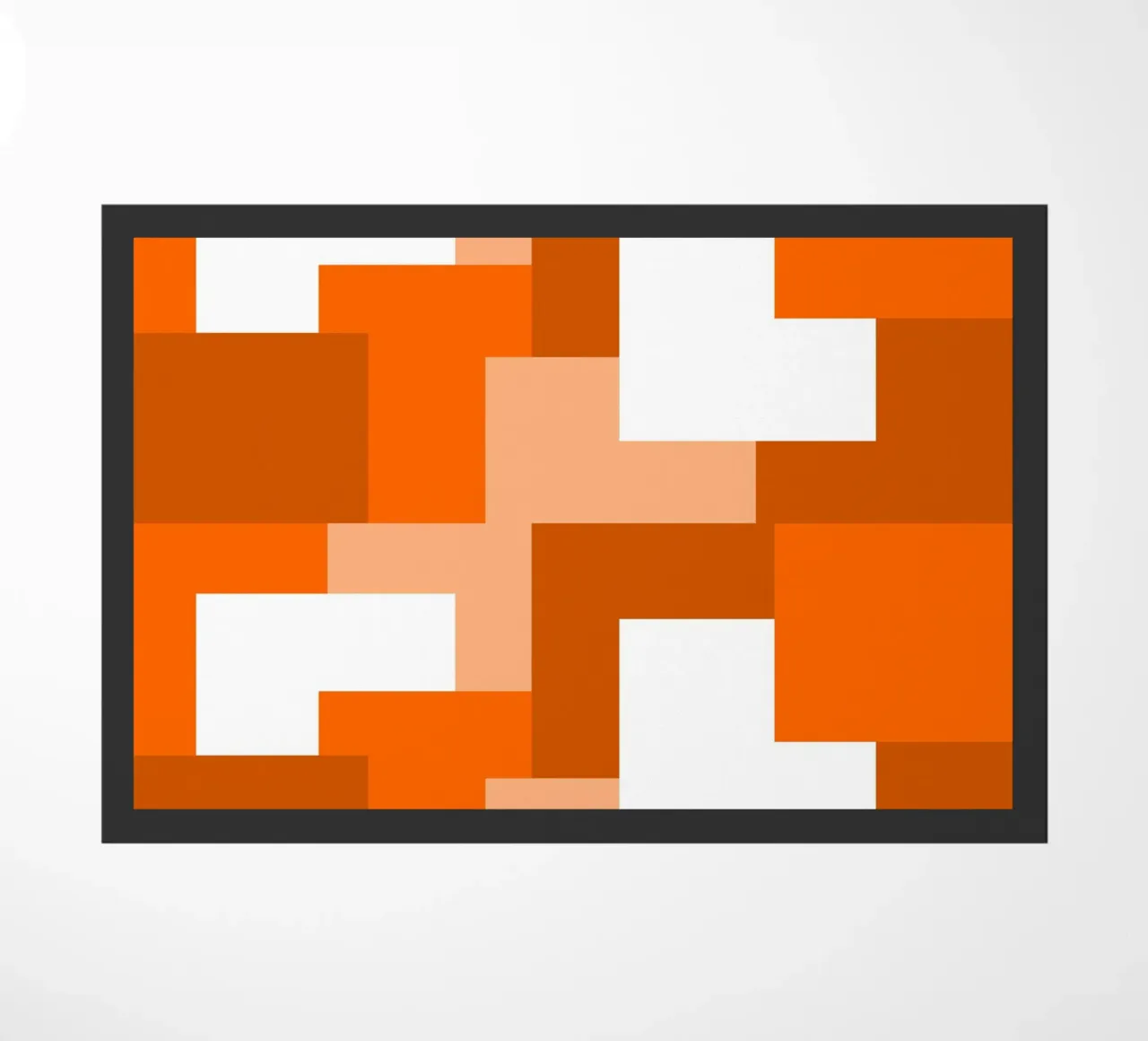 Orange square tiles zerbino da baobabprintstore