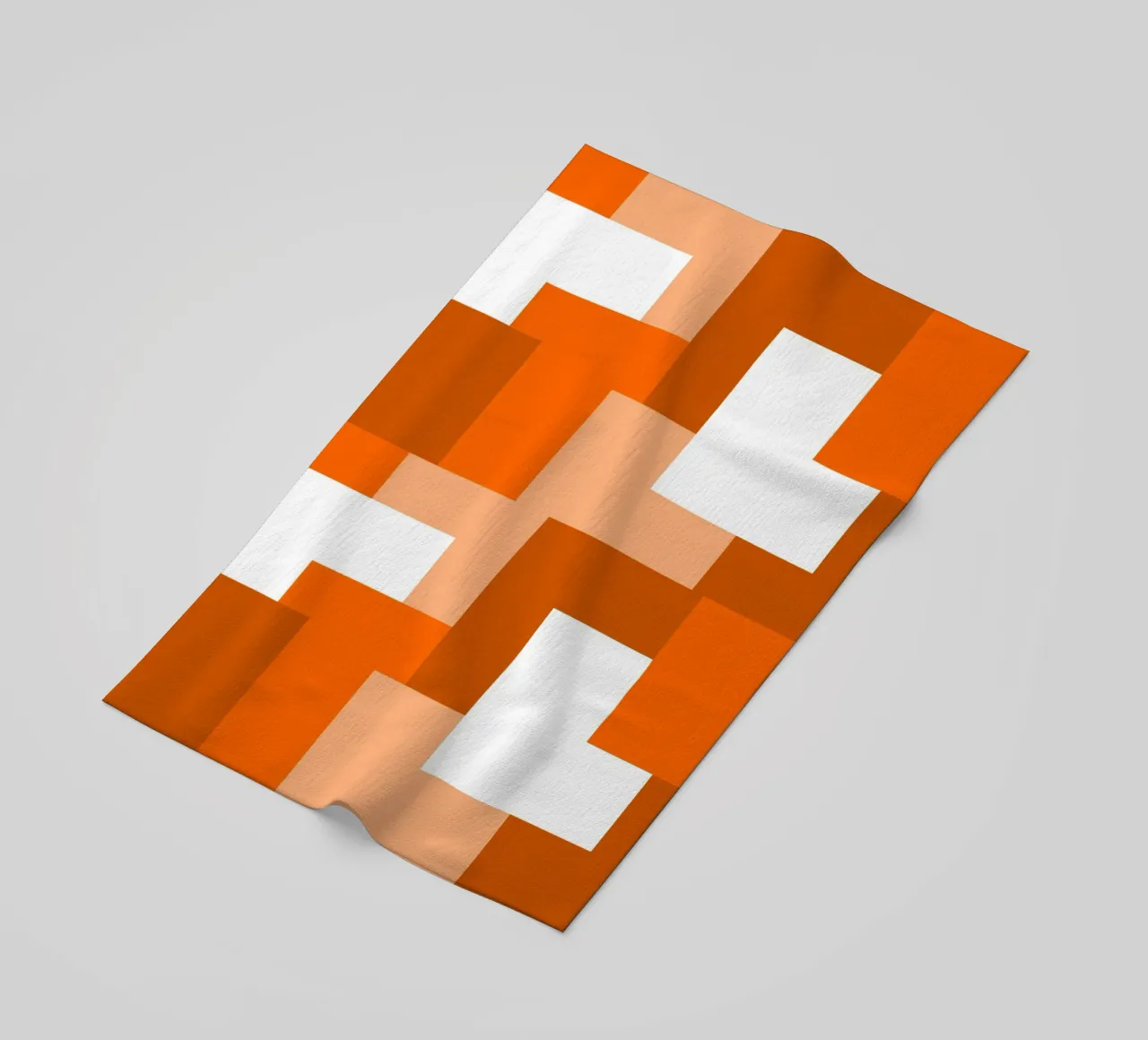 Orange square tiles telo mare da baobabprintstore