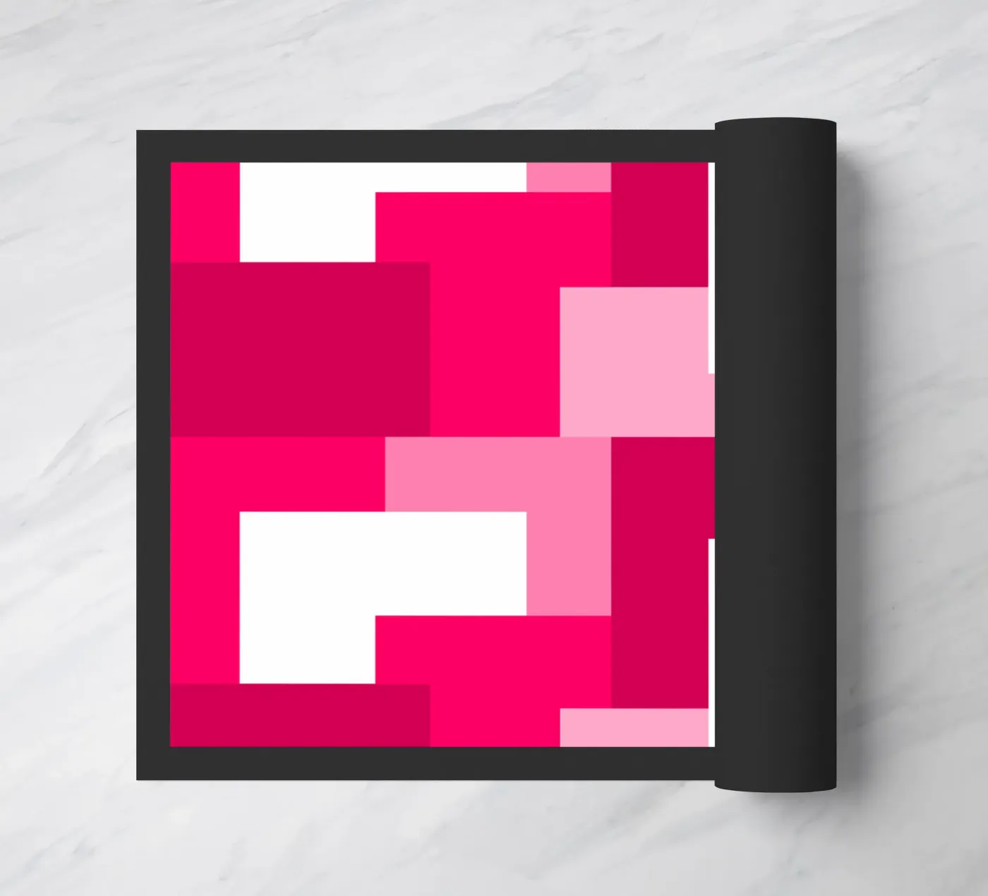 Pink square tiles zerbino da baobabprintstore