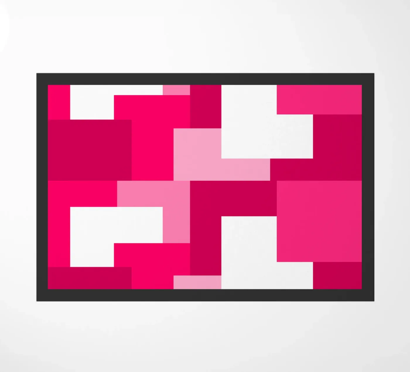 Pink square tiles zerbino da baobabprintstore