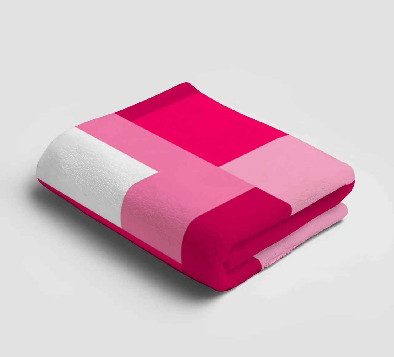 Pink square tiles asciugamano da bagno da baobabprintstore