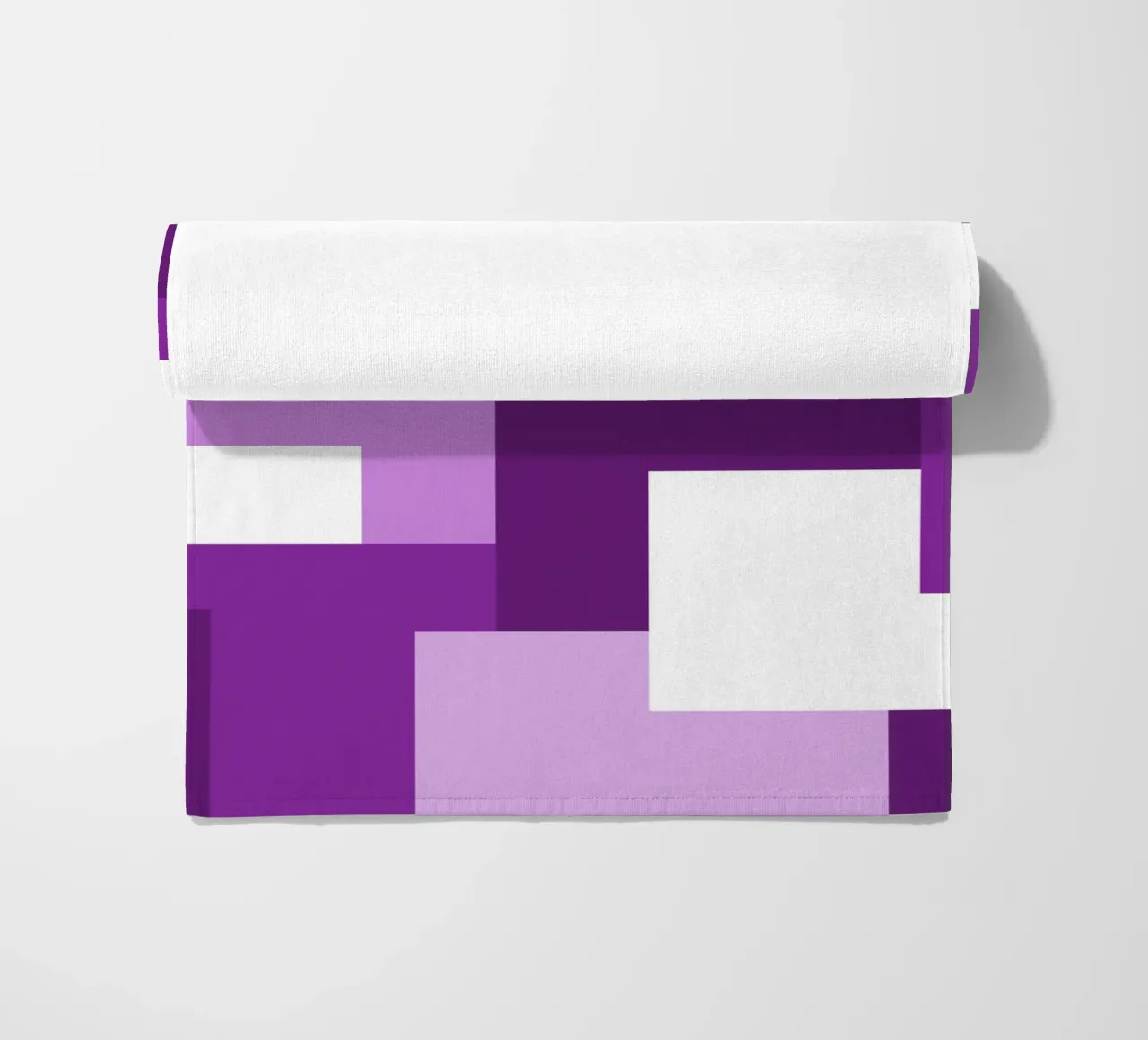 Purple square tiles telo mare da baobabprintstore