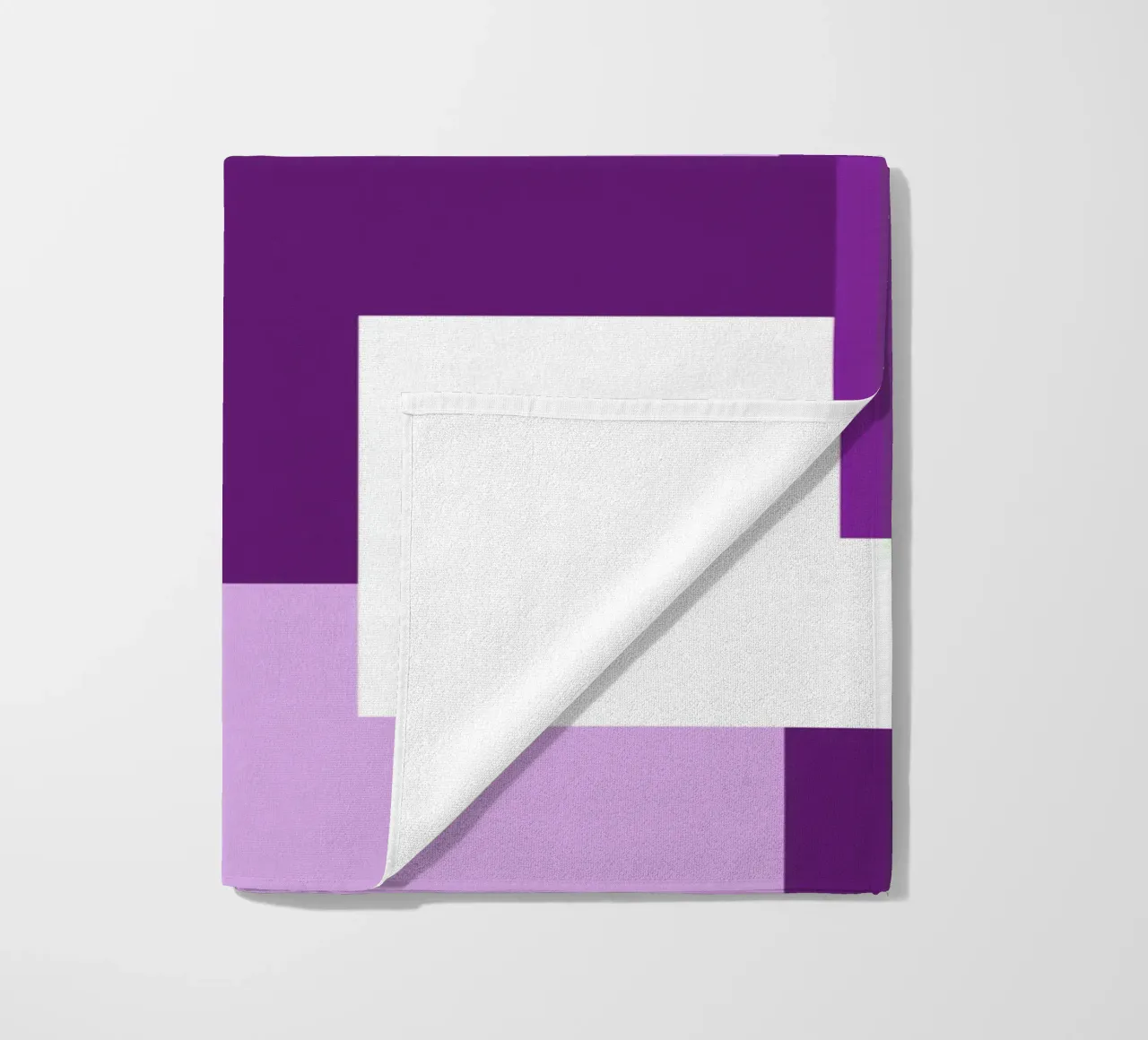 Purple square tiles telo mare da baobabprintstore