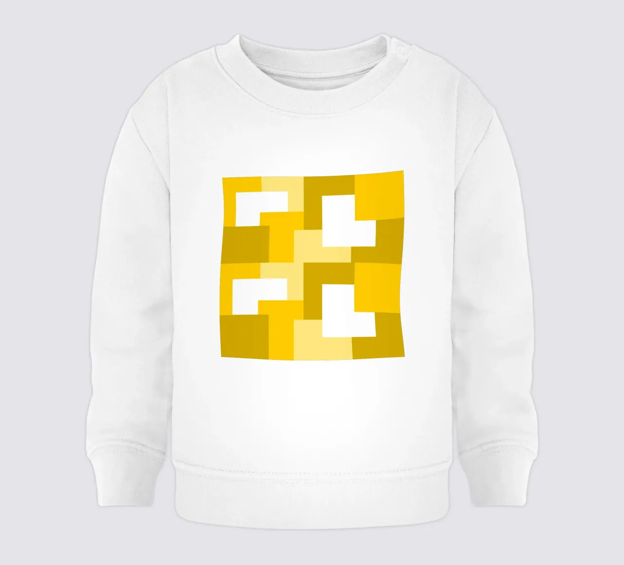 Yellow square tiles felpa neonato da baobabprintstore
