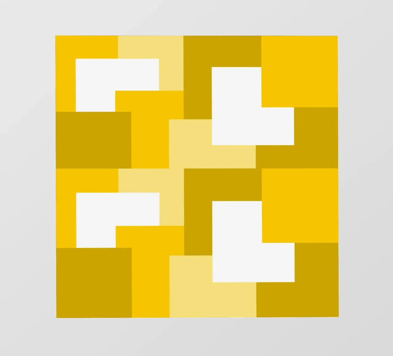 Yellow square tiles telo in pvc da baobabprintstore