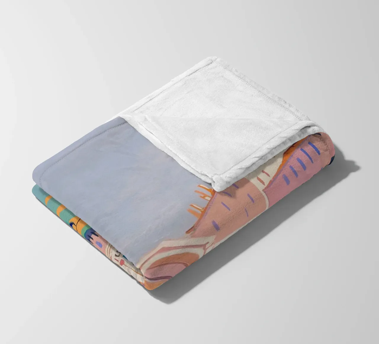 Venice, Italy Painting fleece blanket by Melloi Art Print