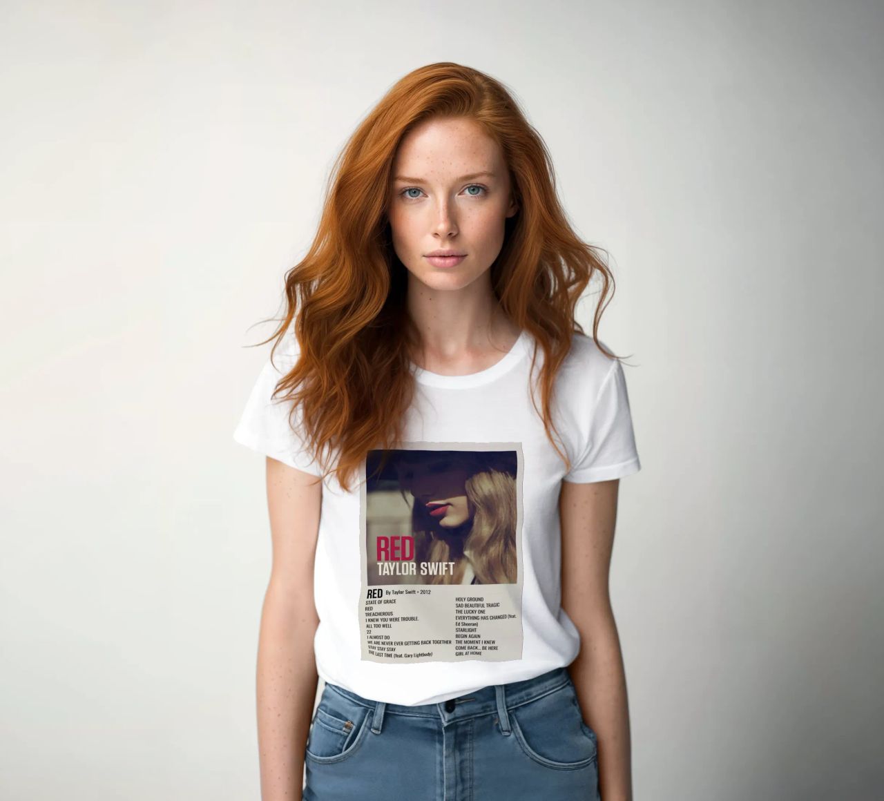 TAYLOR SWIFT RED By Taylor Swift - 2012 t-shirt da donna da SoundStudio