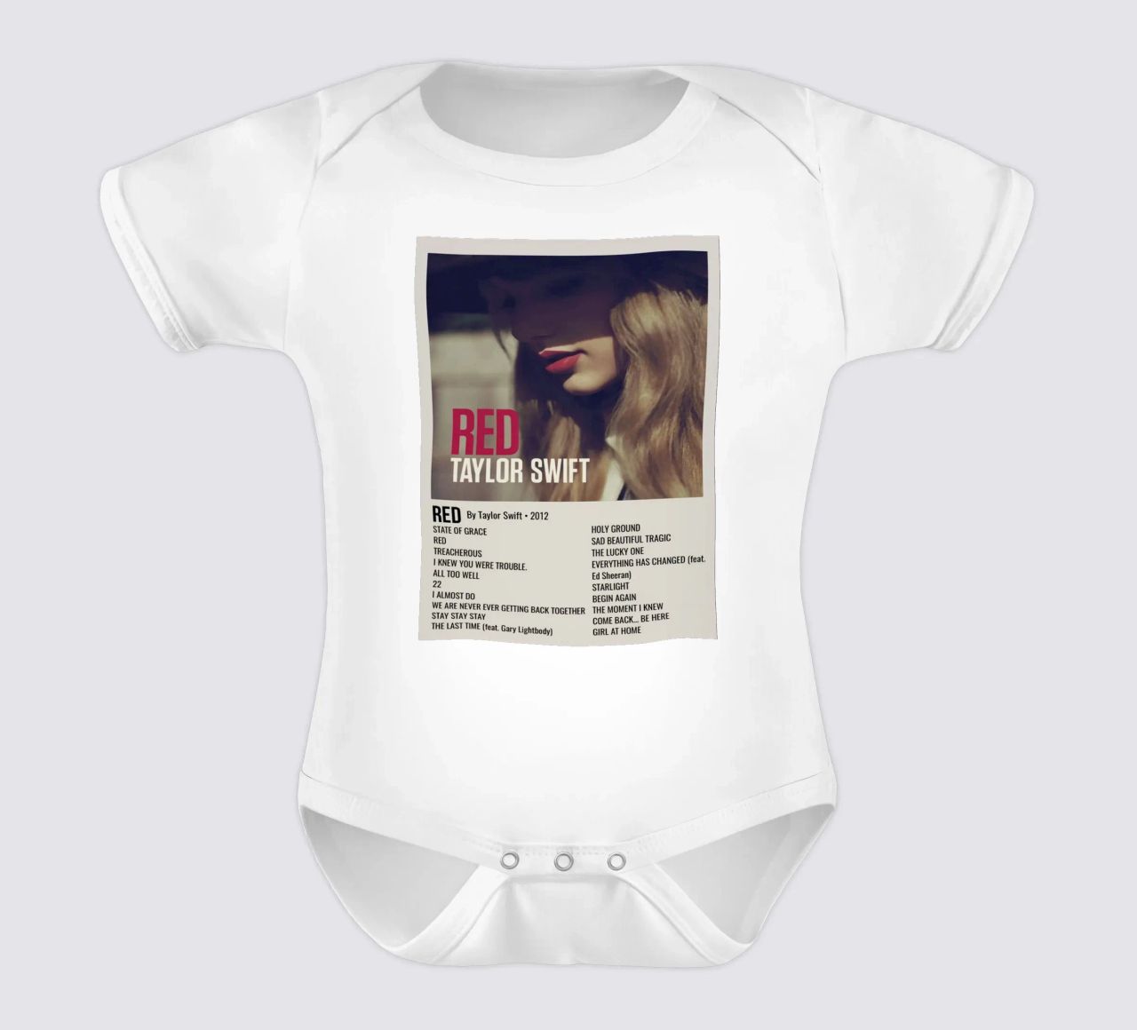 TAYLOR SWIFT RED By Taylor Swift - 2012 body neonato maniche corte da SoundStudio