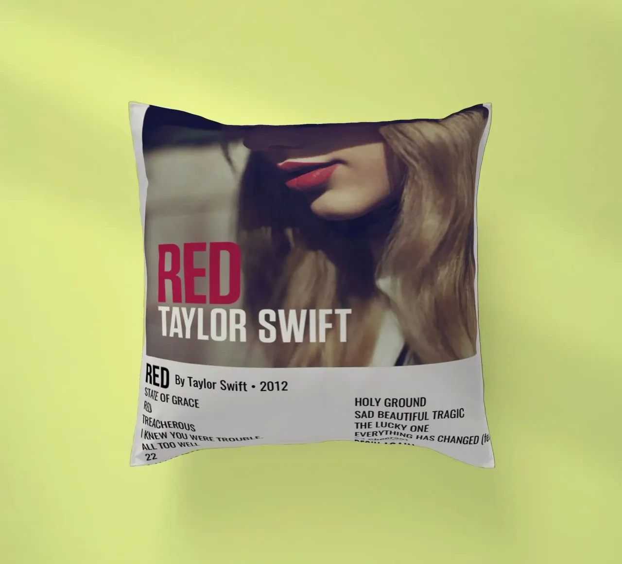 TAYLOR SWIFT RED By Taylor Swift - 2012 coussin de SoundStudio