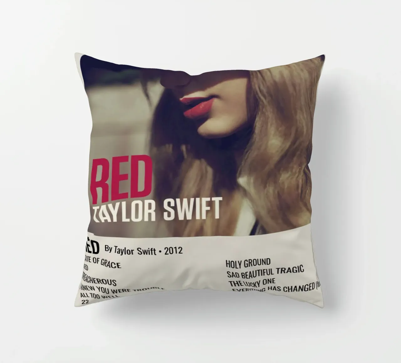 TAYLOR SWIFT RED By Taylor Swift - 2012 Kissen von SoundStudio