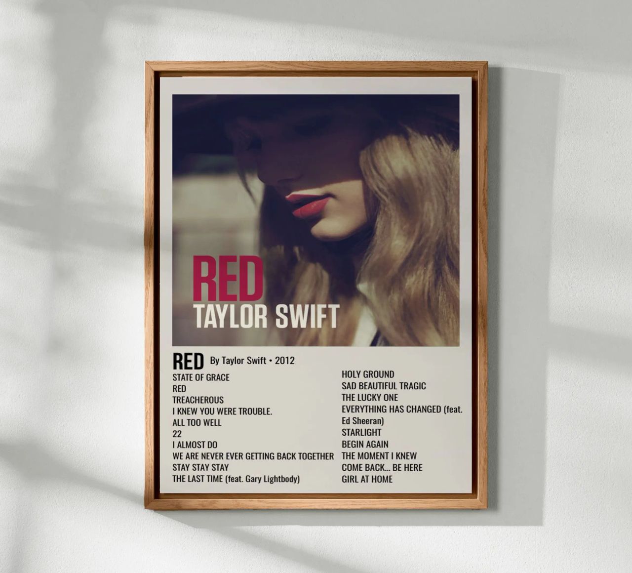 TAYLOR SWIFT RED By Taylor Swift - 2012 alluminio dibond da SoundStudio