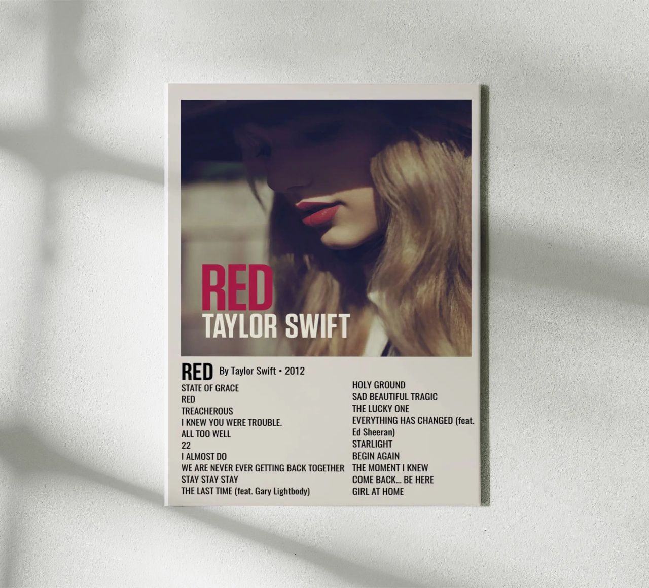 TAYLOR SWIFT RED By Taylor Swift - 2012 tela da SoundStudio
