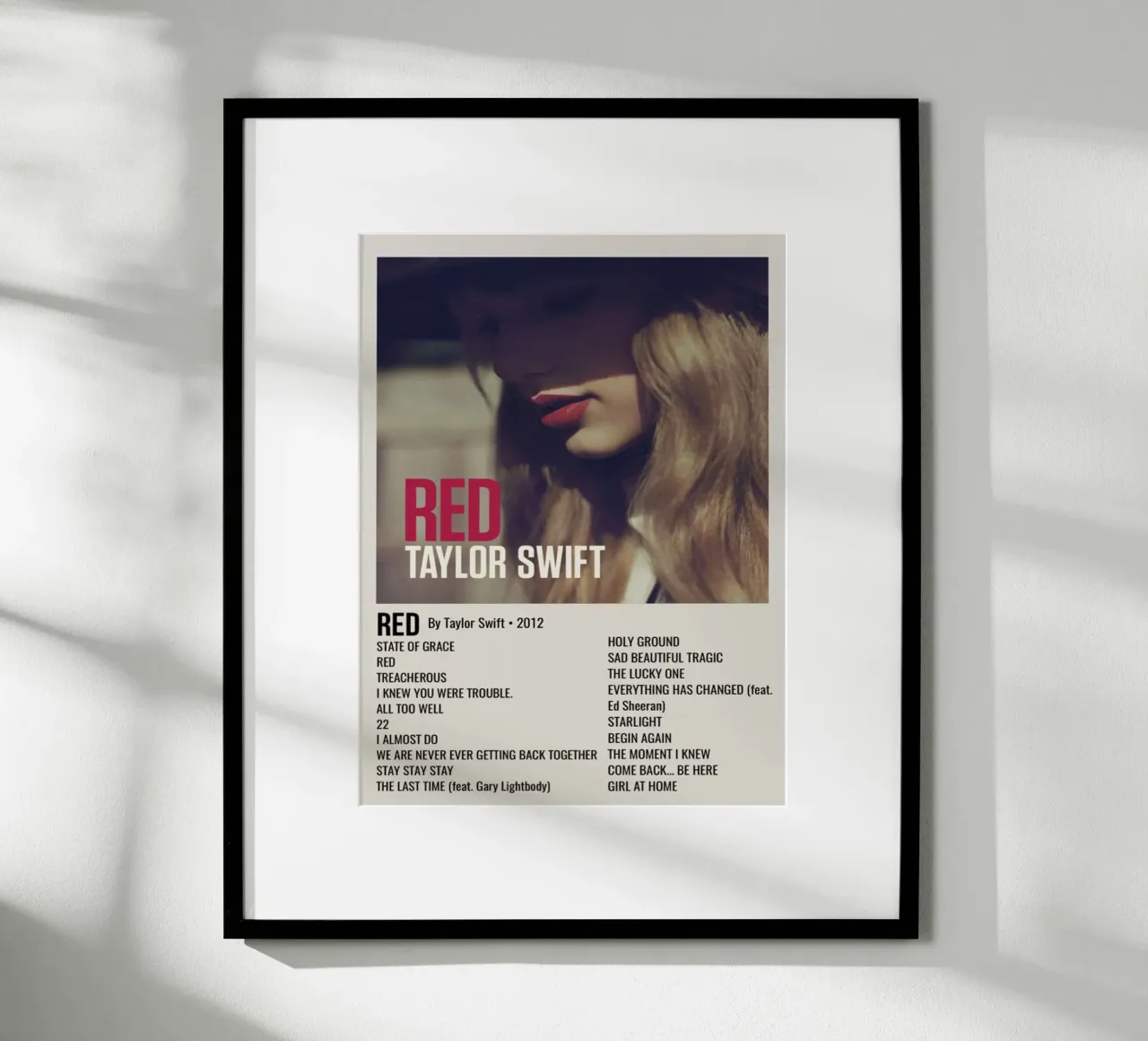 TAYLOR SWIFT RED By Taylor Swift - 2012 Hahnemühle von SoundStudio