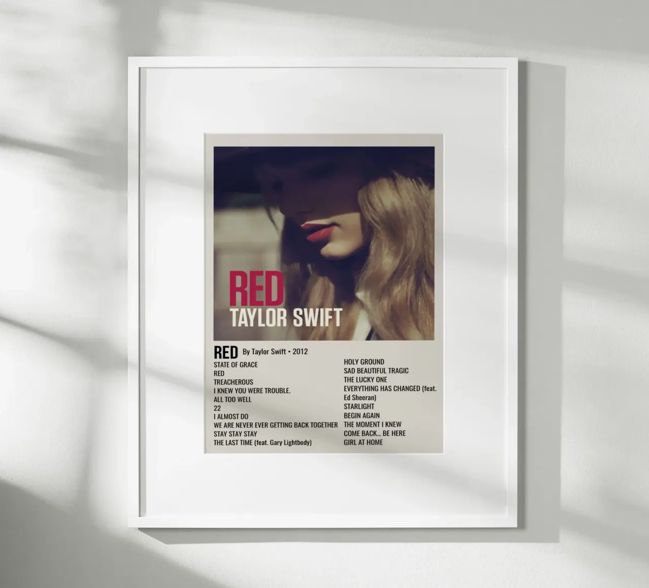 TAYLOR SWIFT RED By Taylor Swift - 2012 Hahnemühle von SoundStudio