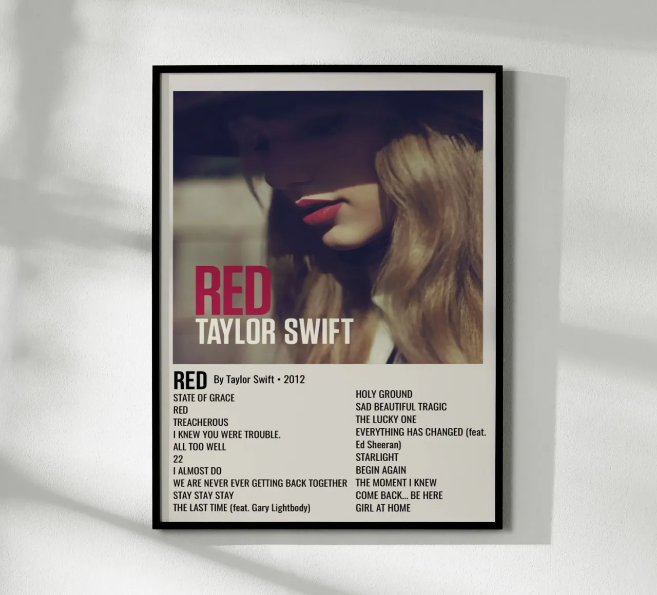 TAYLOR SWIFT RED By Taylor Swift - 2012 Hahnemühle von SoundStudio