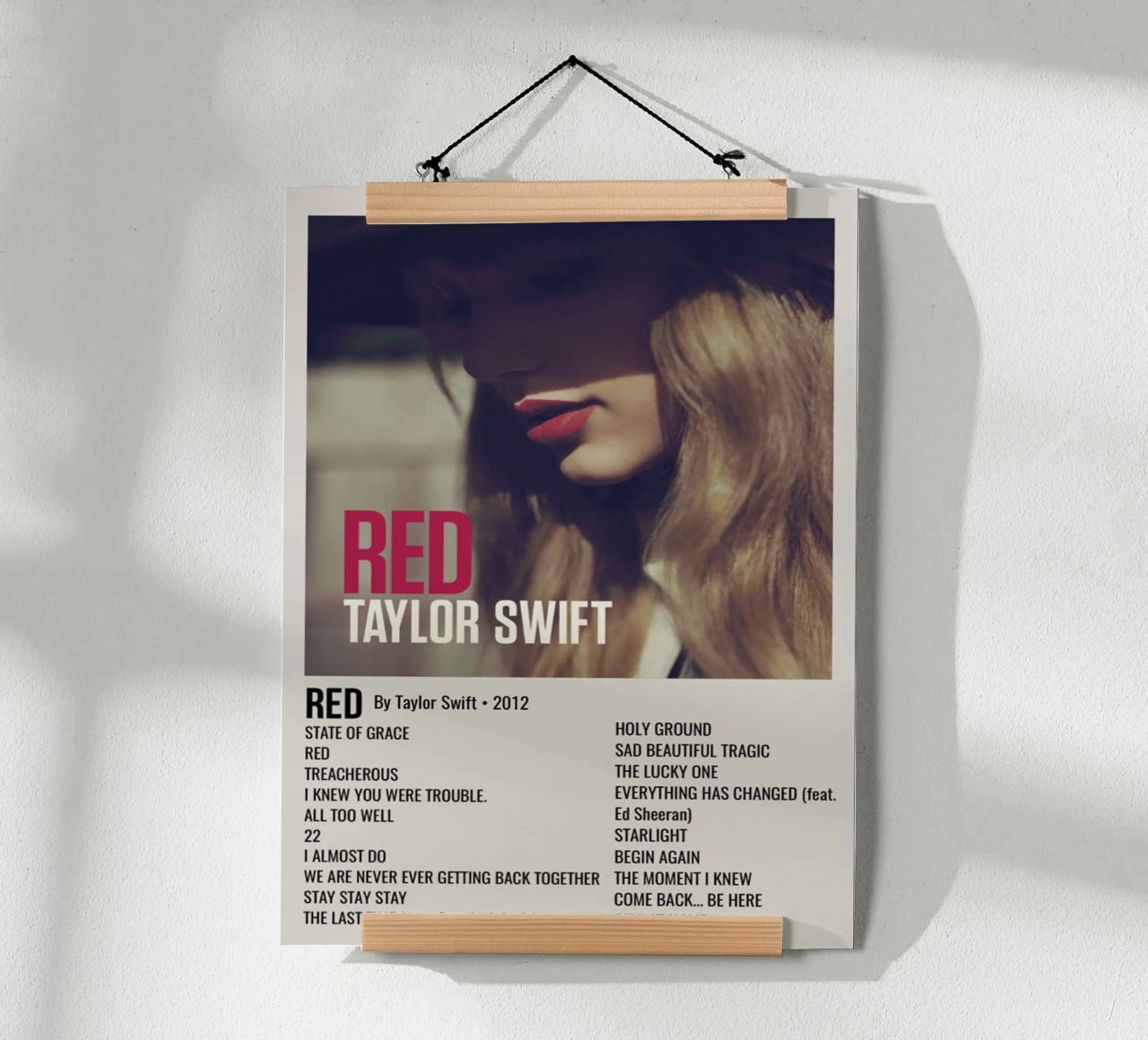 TAYLOR SWIFT RED By Taylor Swift - 2012 carta hahnemühle da SoundStudio