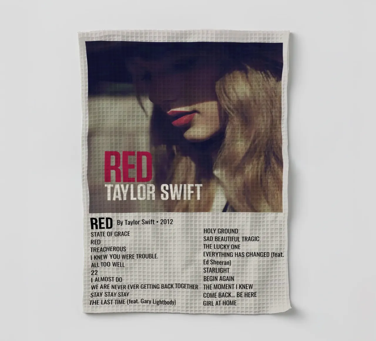 TAYLOR SWIFT RED By Taylor Swift - 2012 theedoek van SoundStudio