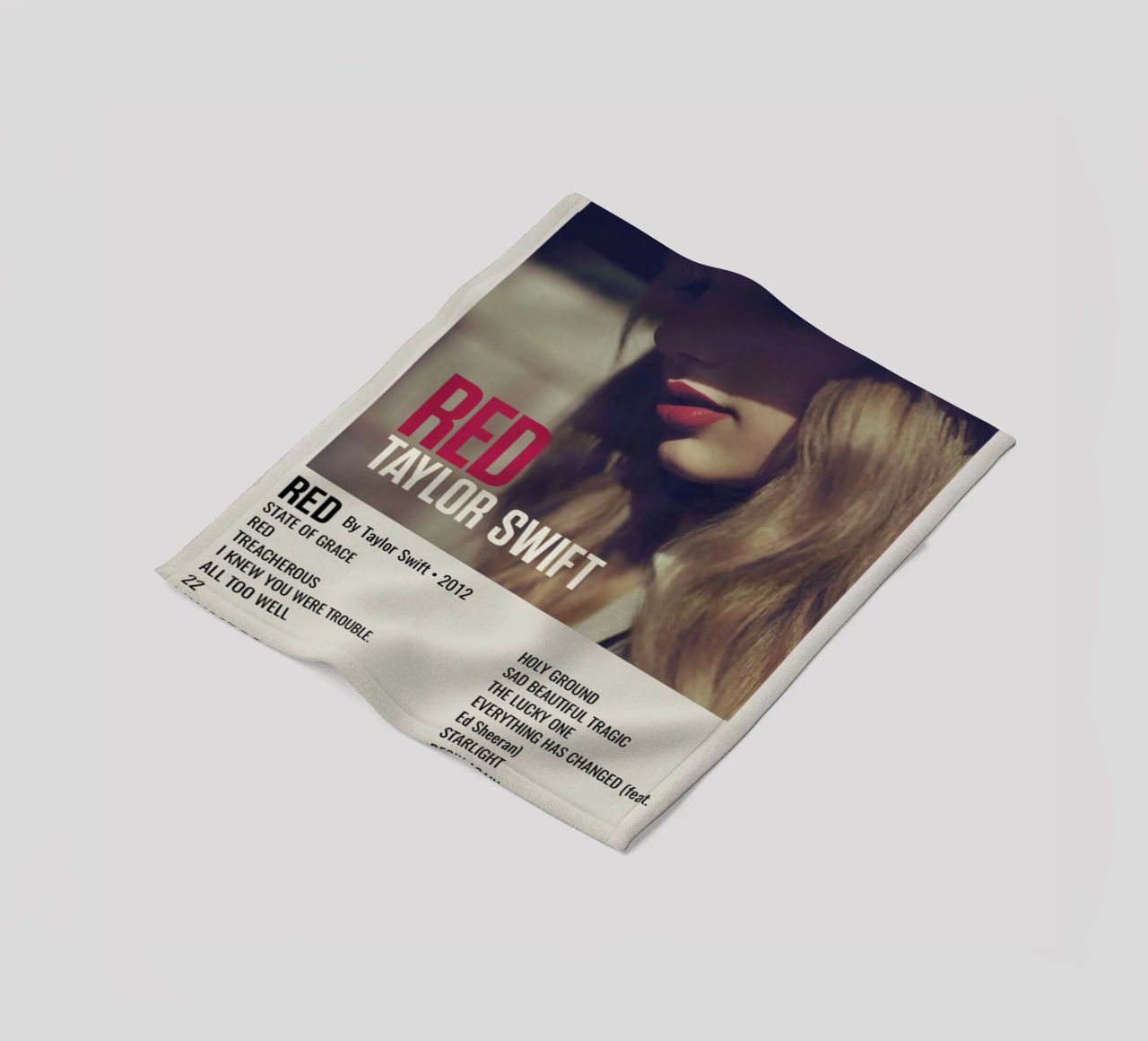 TAYLOR SWIFT RED By Taylor Swift - 2012 coperta in pile da SoundStudio