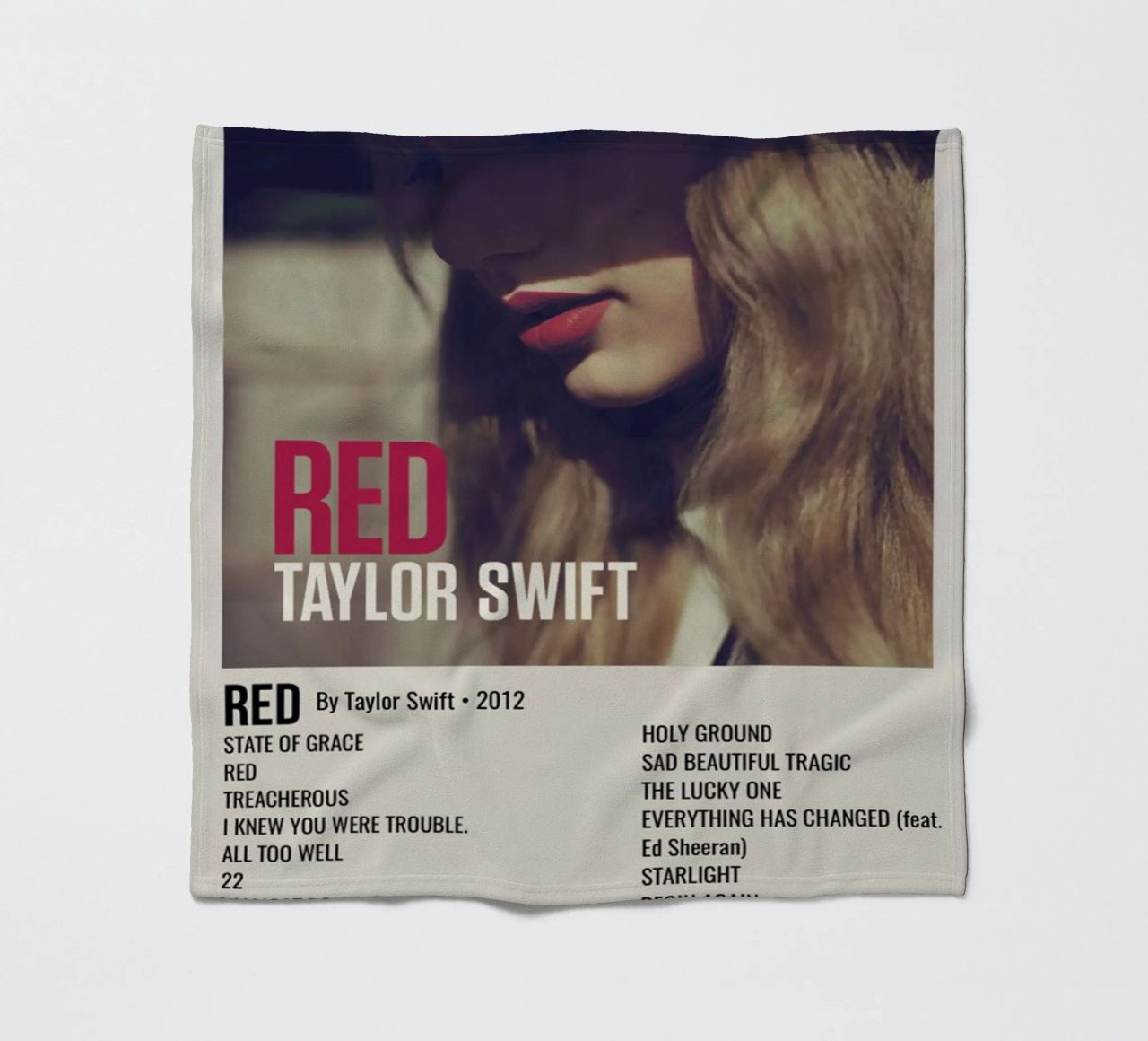 TAYLOR SWIFT RED By Taylor Swift - 2012 coperta in pile da SoundStudio