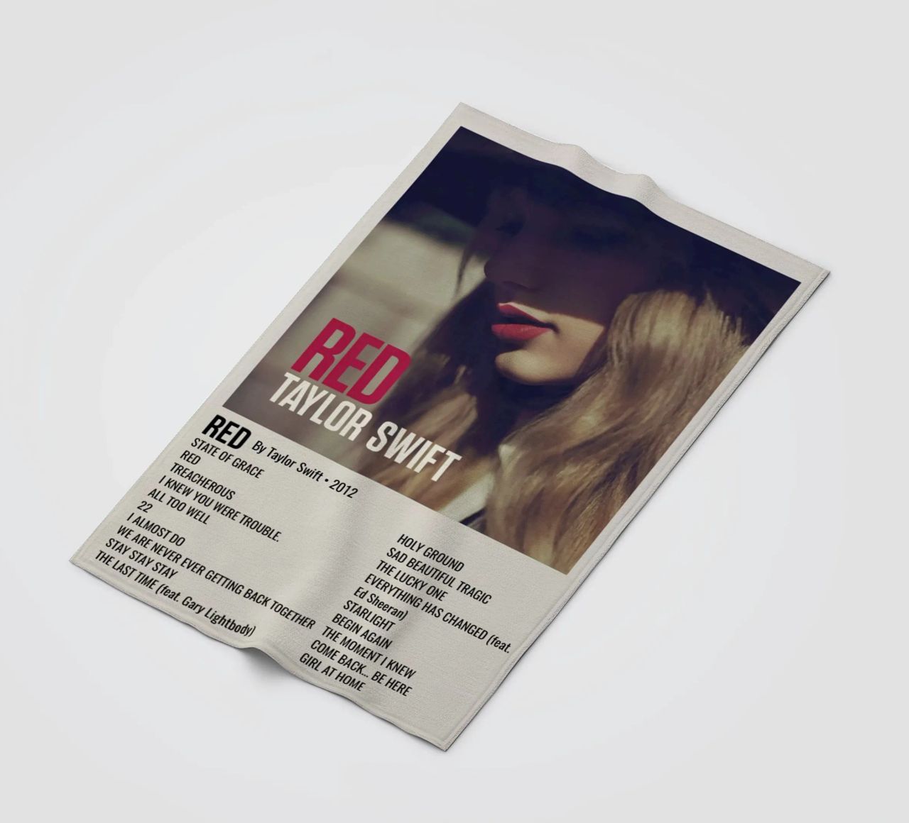 TAYLOR SWIFT RED By Taylor Swift - 2012 coperta in pile da SoundStudio