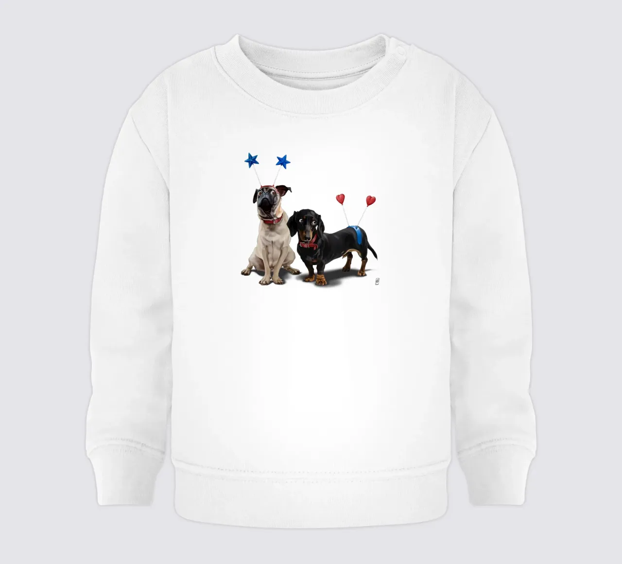 What's the Deely? (Wordless) sudadera de bebé de Rob Art | Illustration