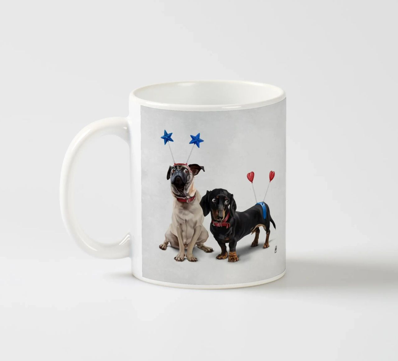 What's the Deely? (Wordless) tazza in ceramica da Rob Art | Illustration
