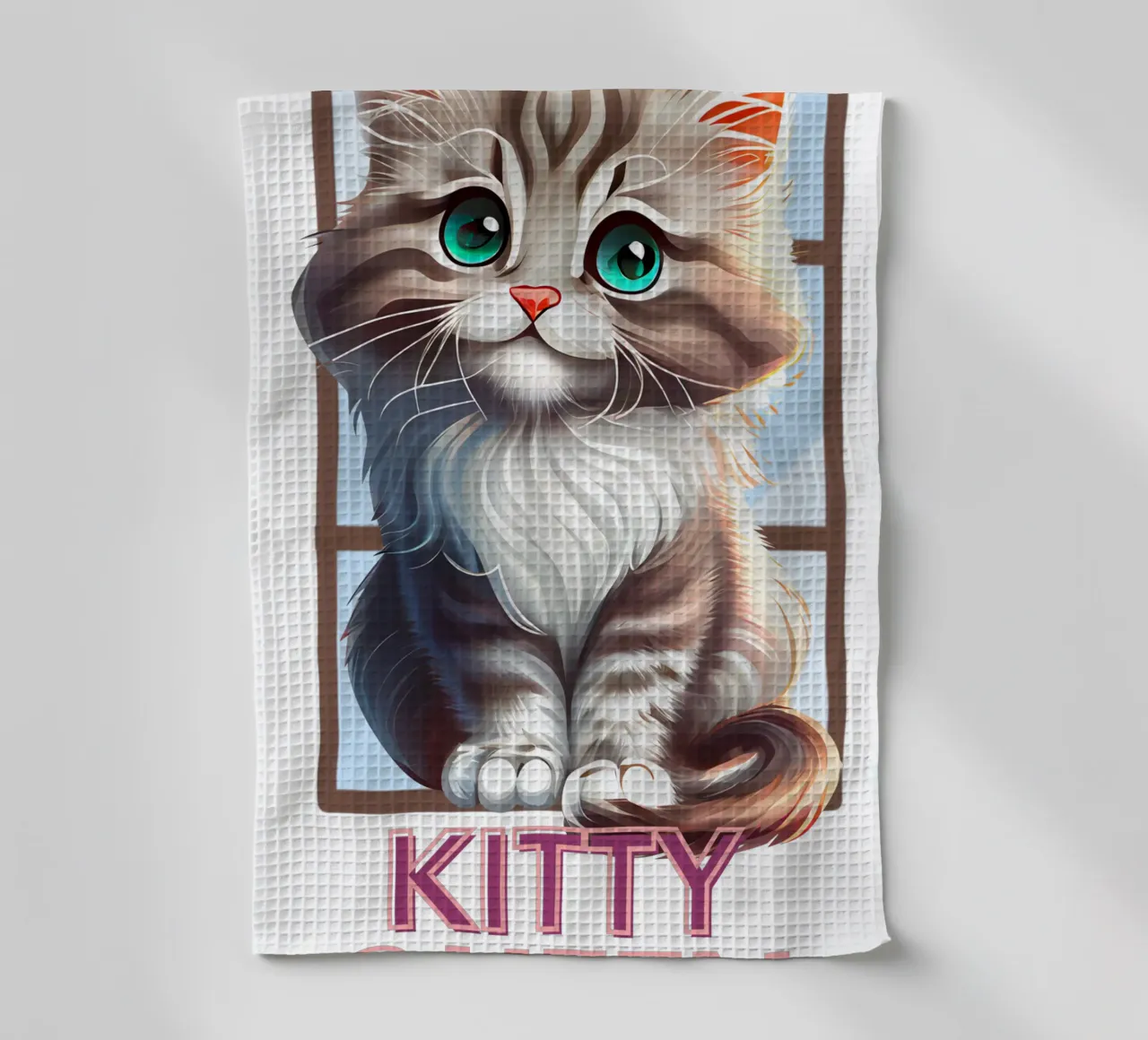 Kitty Queen canovaccio da cucina da yukihana