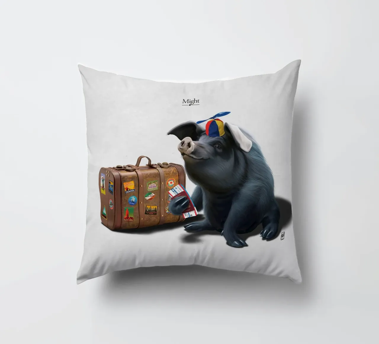 Might (Titled) cuscino da Rob Art | Illustration