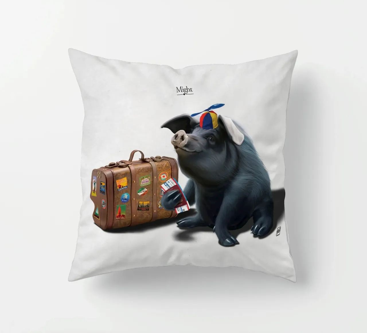 Might (Titled) cuscino da Rob Art | Illustration