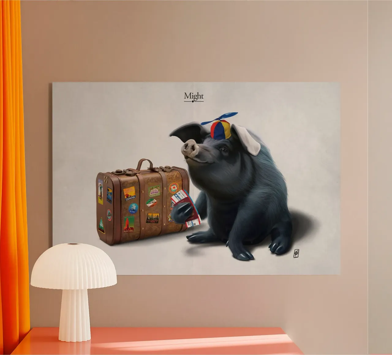 Might (Titled) plexiglass da Rob Art | Illustration