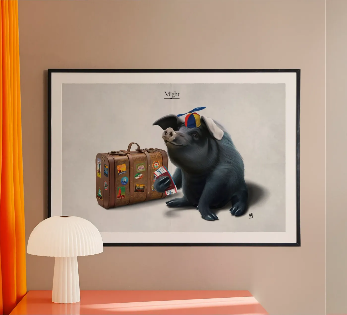 Might (Titled) poster by Rob Art | Illustration