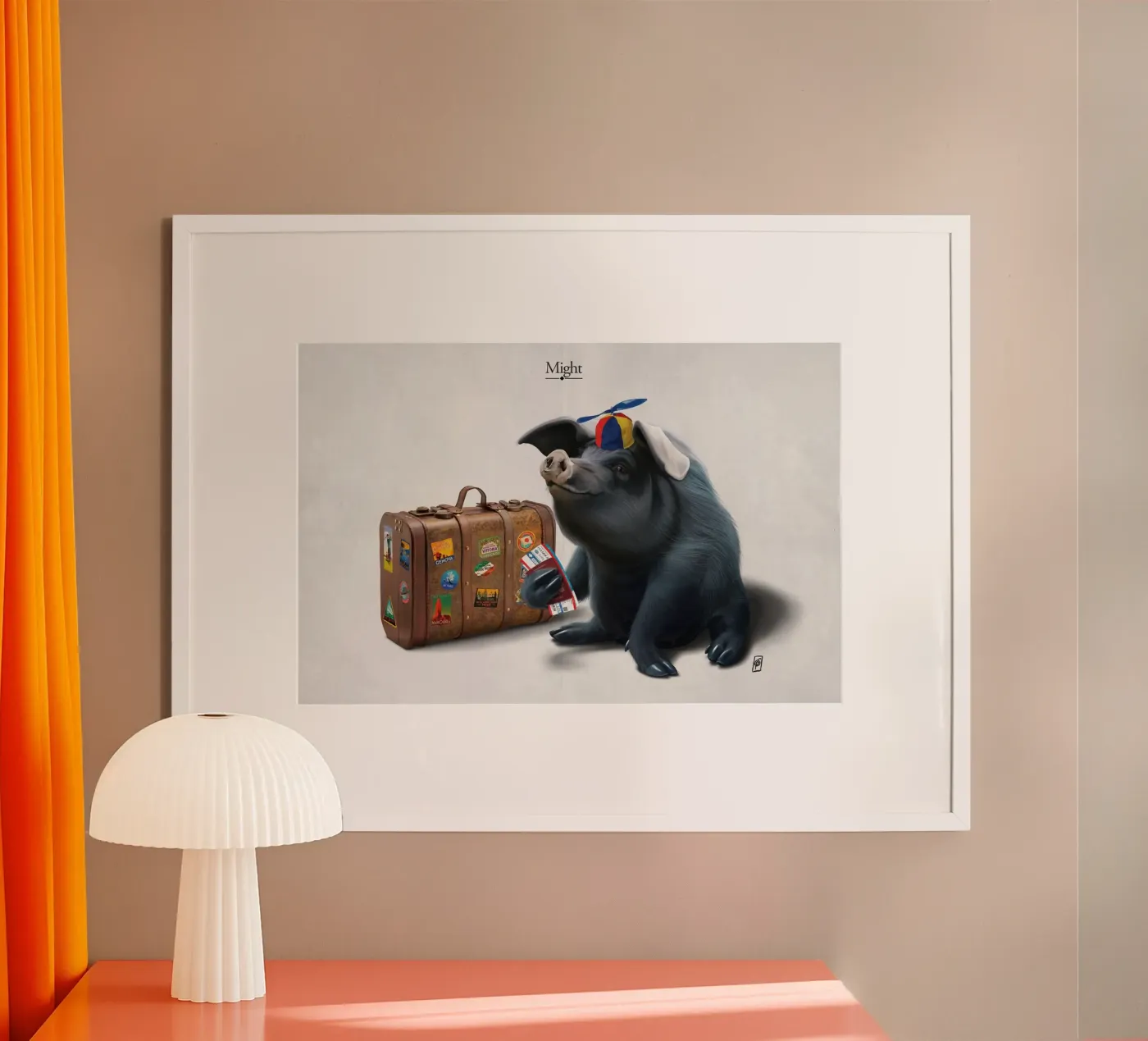 Might (Titled) poster by Rob Art | Illustration