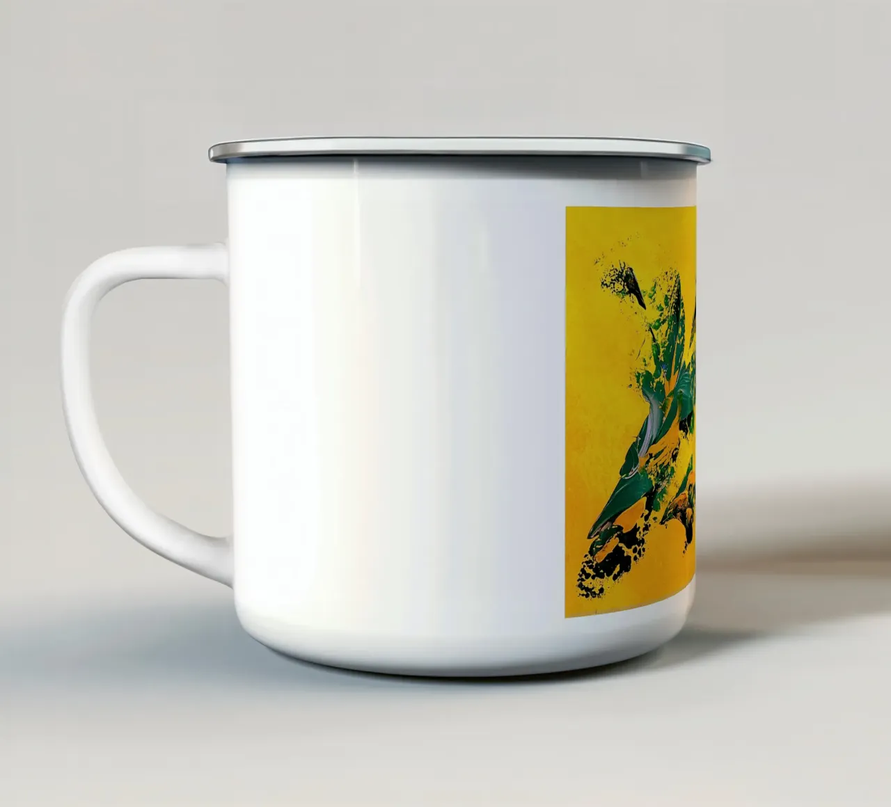 IDEAL GIFT 111 tazza in smalto da Thierry Vobmann Abstract painting