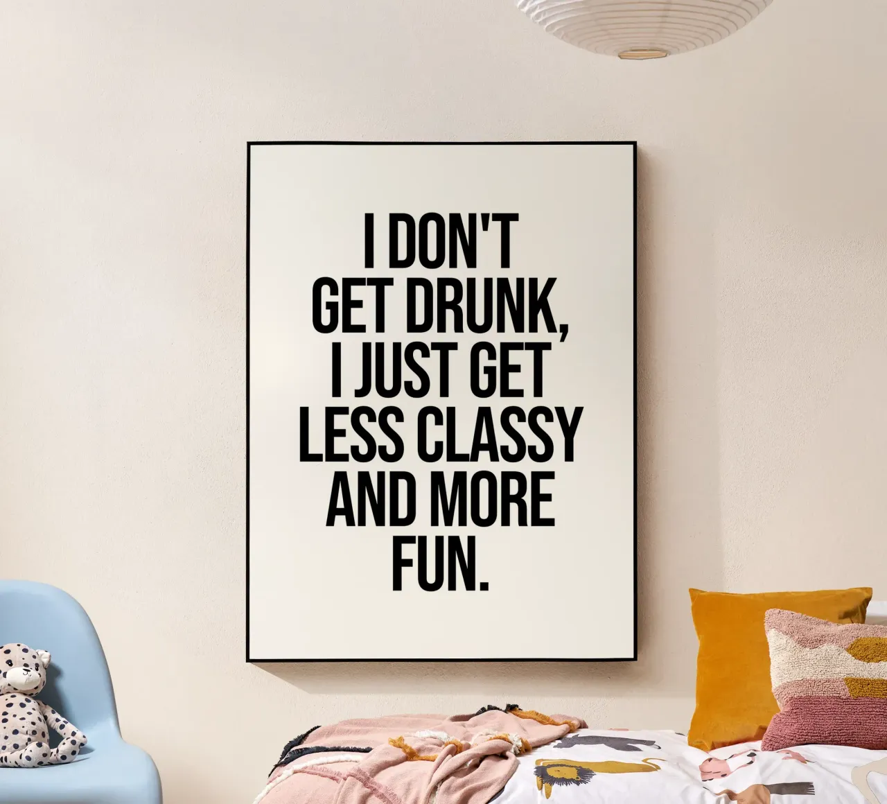 More fun quote plexiglass da Paigaam Studio