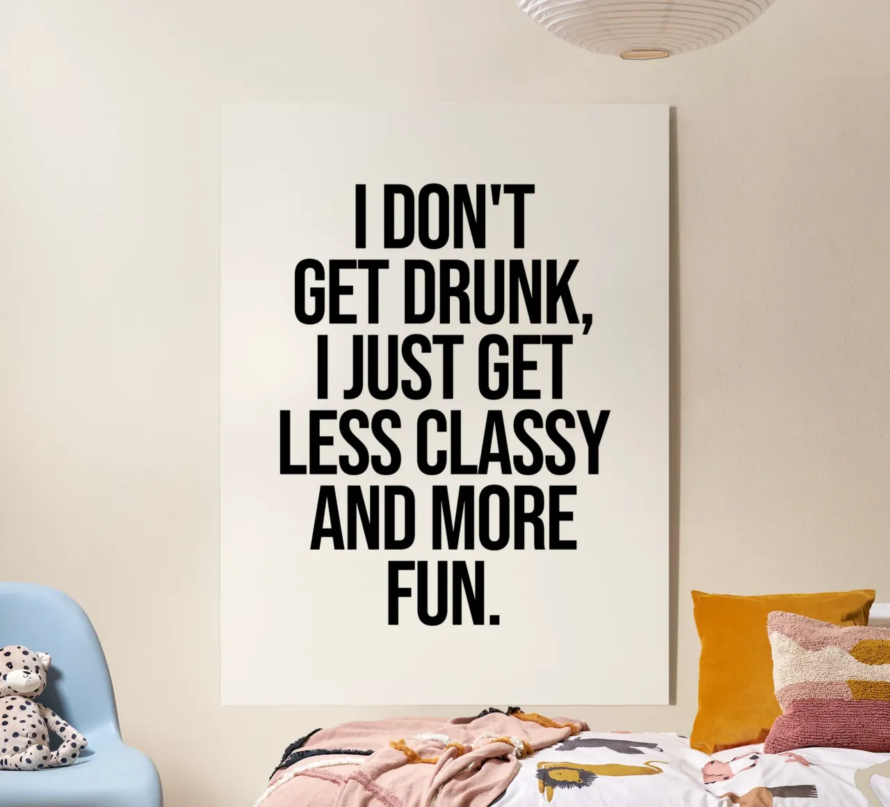 More fun quote plexiglass da Paigaam Studio