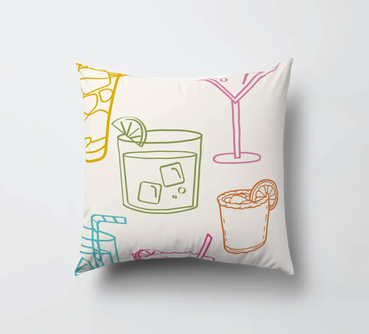 Cocktail Arte colorata cuscino da pdigitalprints