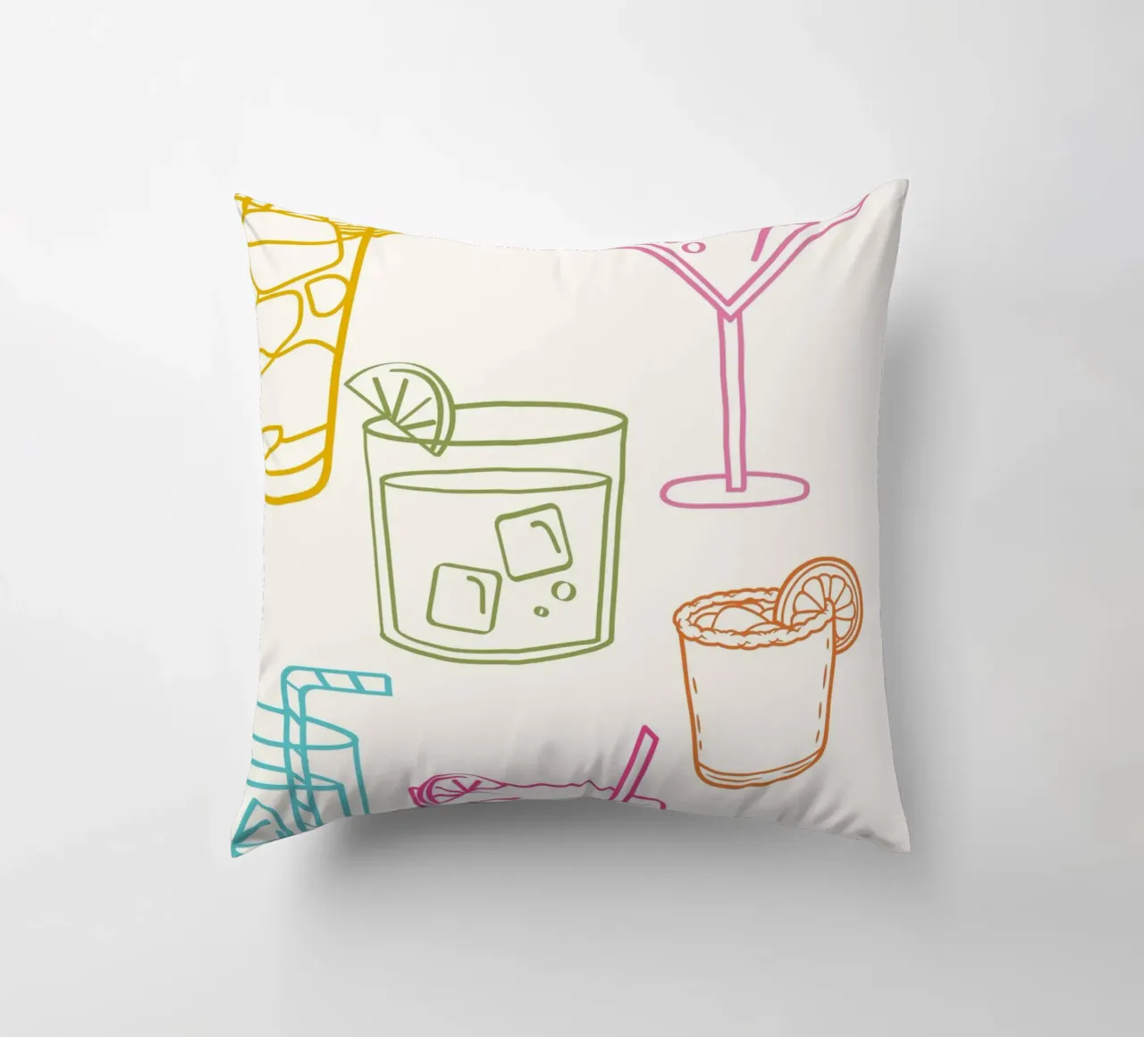 Cocktail Arte colorata cuscino da pdigitalprints
