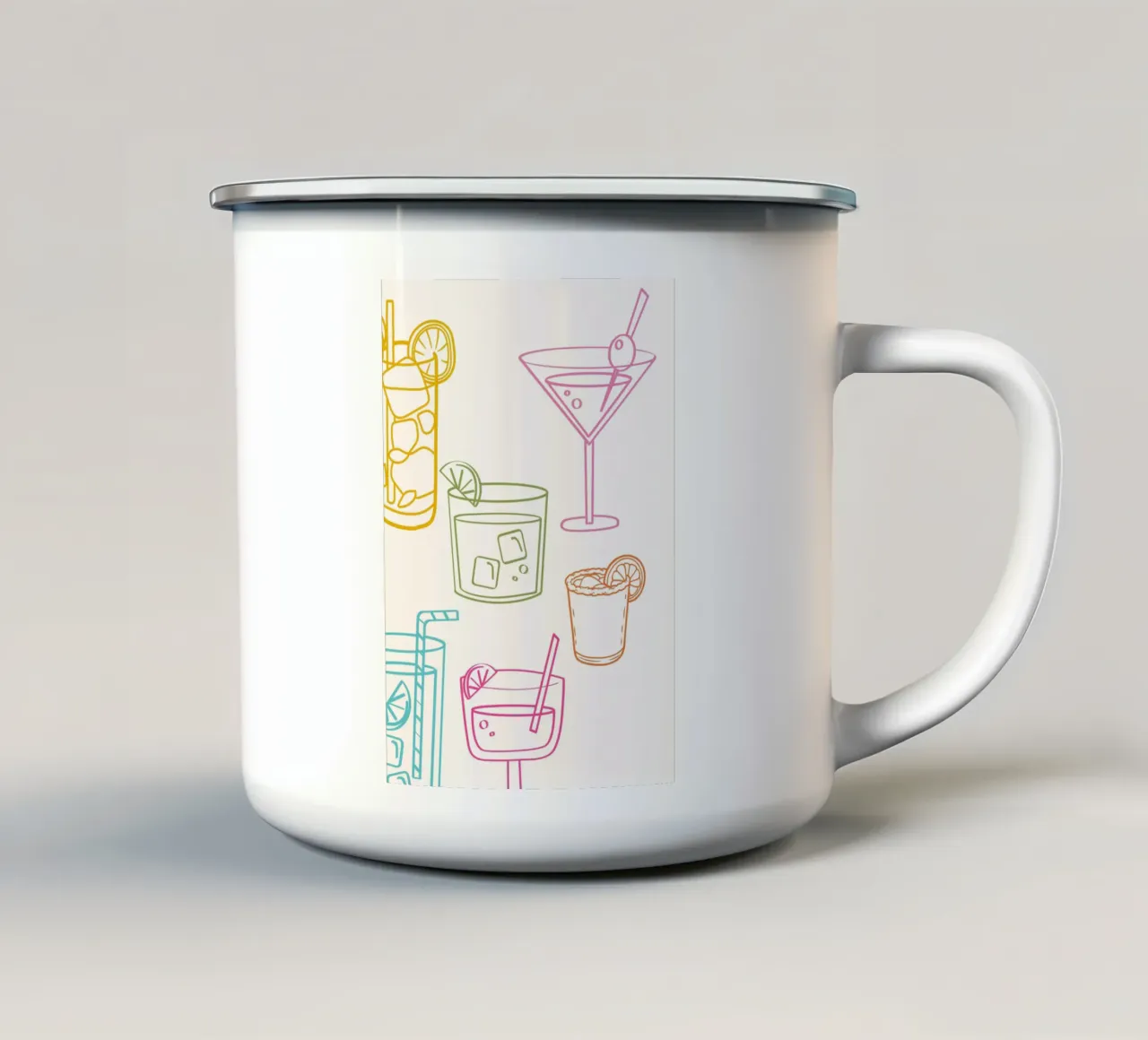 Cocktail Arte colorata tazza in smalto da pdigitalprints