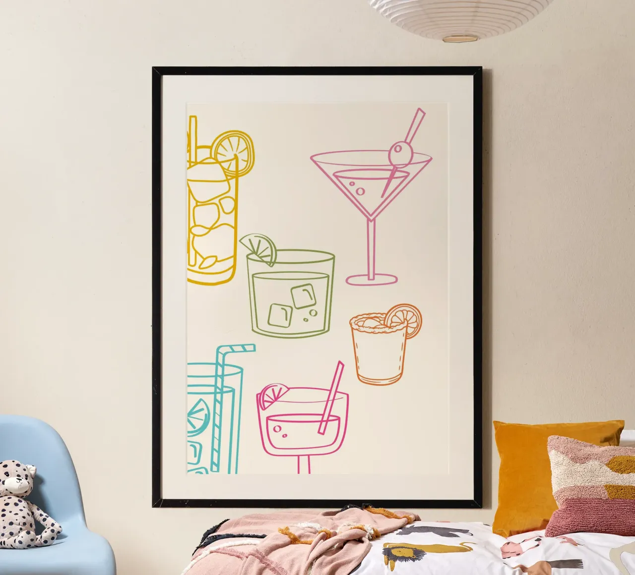 Cocktail Bunte Kunst Poster von pdigitalprints