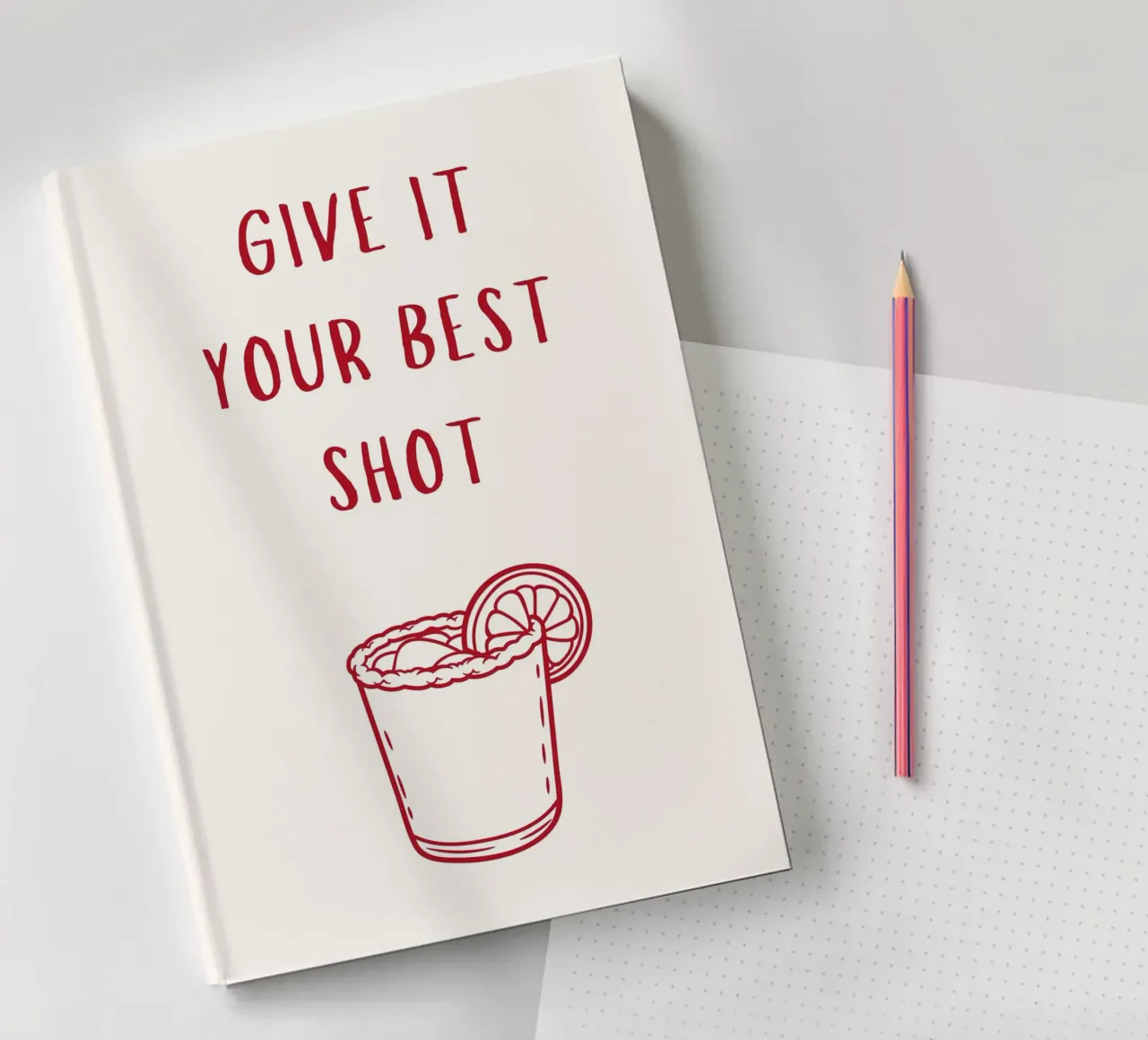 Give it your best shot print notebook by pdigitalprints