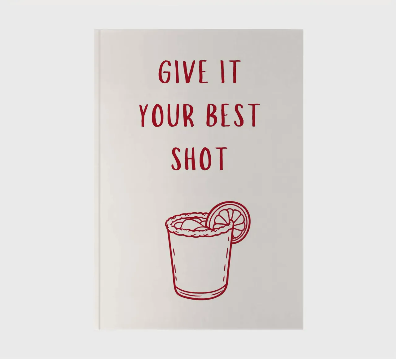 Give it your best shot print notebook by pdigitalprints